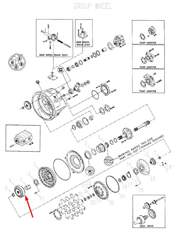 239774 Реактор гідротрансформатора Dana Spicer C2000, 18000