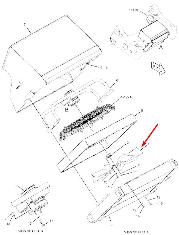 Caterpillar 241-8534 Крильчатка для 140, 120, 160