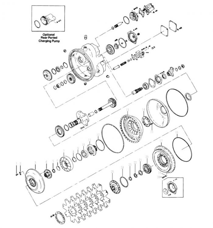 241365 Турбіна Dana Spicer C5000, CL5000, 34000, 36000, 40000, TE27, TE32