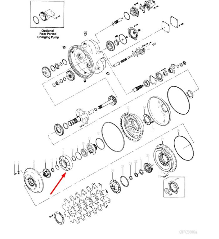 242548 Реактор гідротрансформатора Dana Spicer C5000, CL5000, 34000, 36000