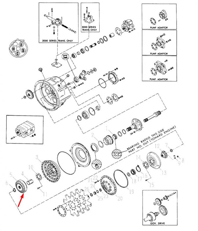 242631 Реактор гідротрансформатора Dana Spicer C2000, 18000