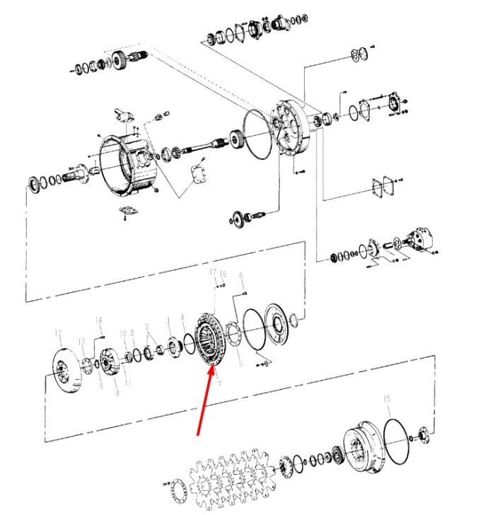 247295 (229713) Ротор Dana Spicer C8000, CL8000