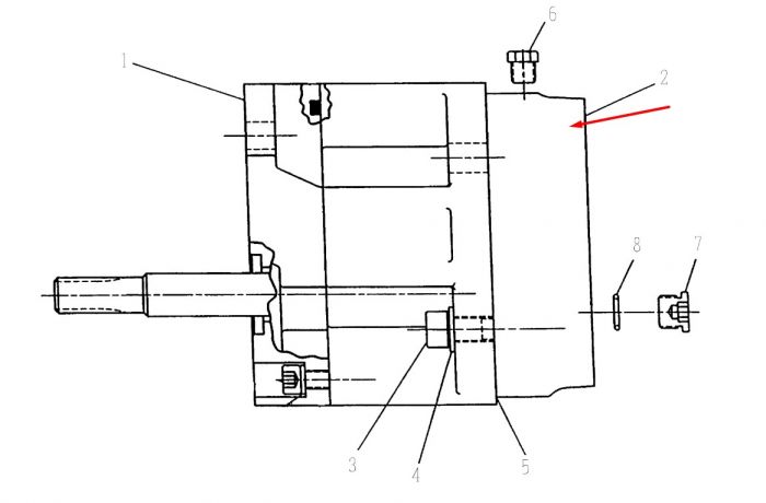 248846 Кришка насоса Dana Spicer 28000/32000