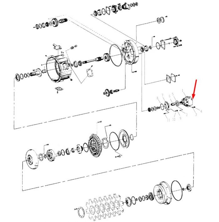 450245 (251266) Масляний насос КПП Dana Spicer C5000