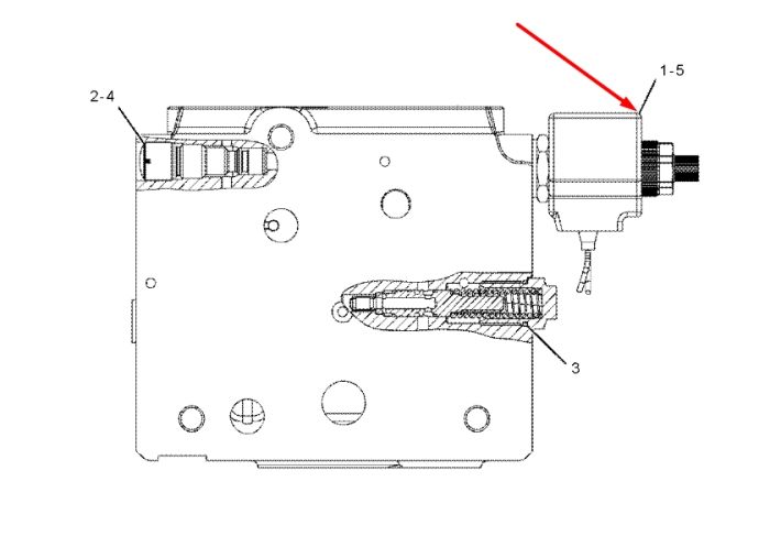 Caterpillar 2596759 Клапан соленоїдний 422E, 428E