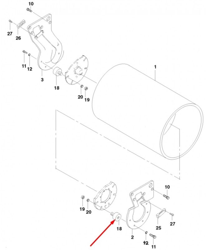 JCB 2622/33615 Подушка опори двигуна VMT260