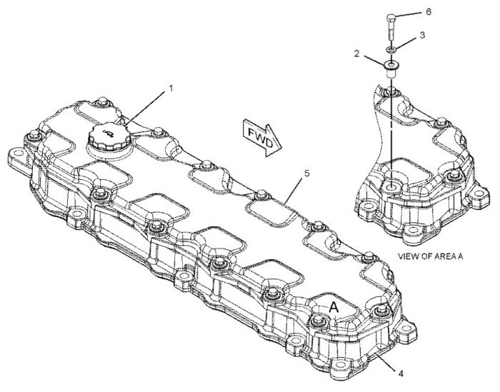 2720388 Прокладка клапанної кришки Caterpillar C7