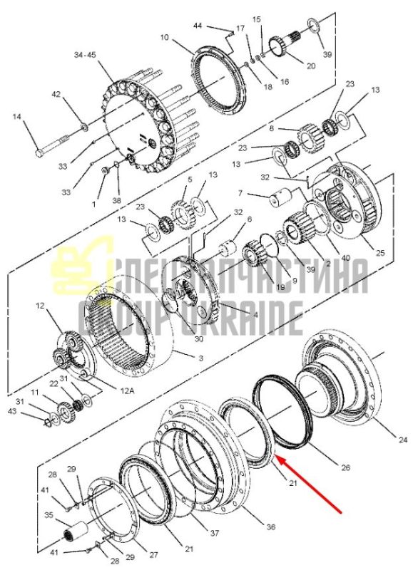 279-0344 Підшипник кульковий Caterpillar CAT 325, 330