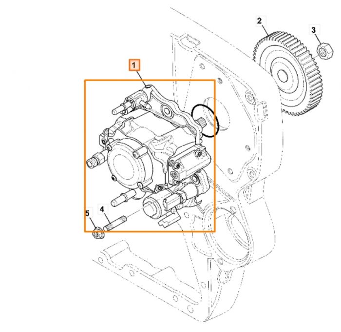 28313000 Топливный насос DELPHI, 320/06825 JCB SCOUT T4 4.4L, 4.8L