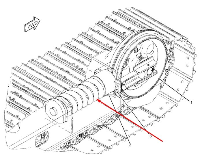 Caterpillar 2945339 Натягувач гусениці для 308