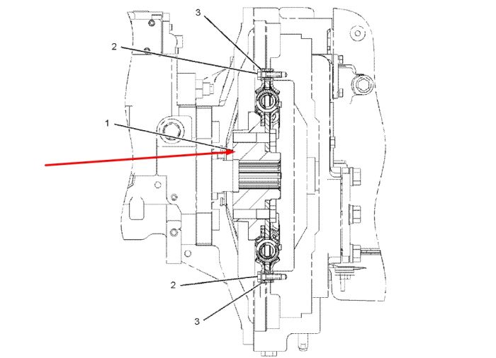 Caterpillar 310-9497 Диск демпферний гідронасосу для 336E, 345D, 349E
