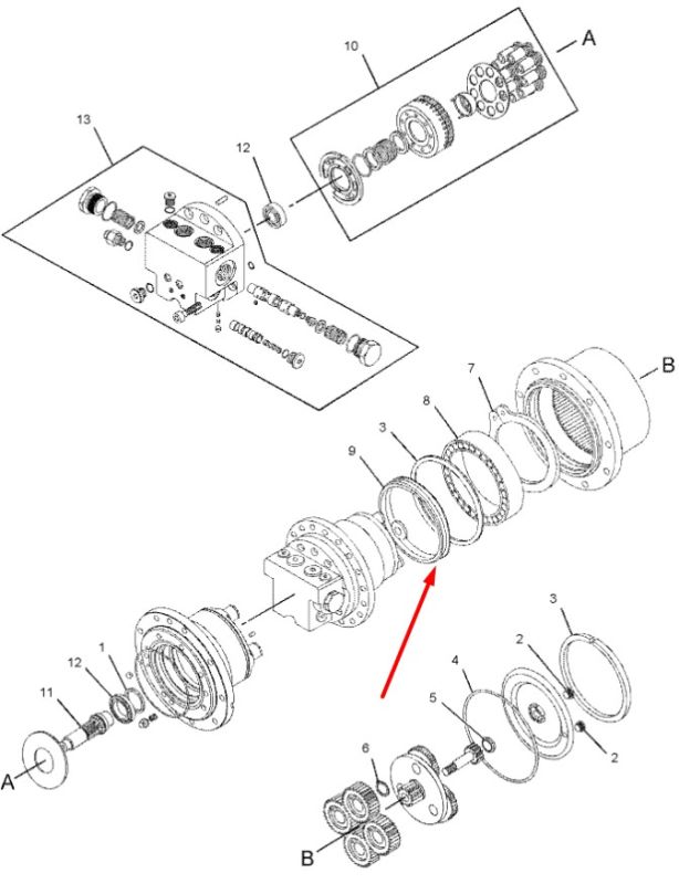 Сальник бортового редуктора 311-9647 Caterpillar Даукон, ущільнення