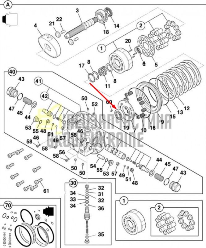 JCB 332/E5672 Підшипник JZ140