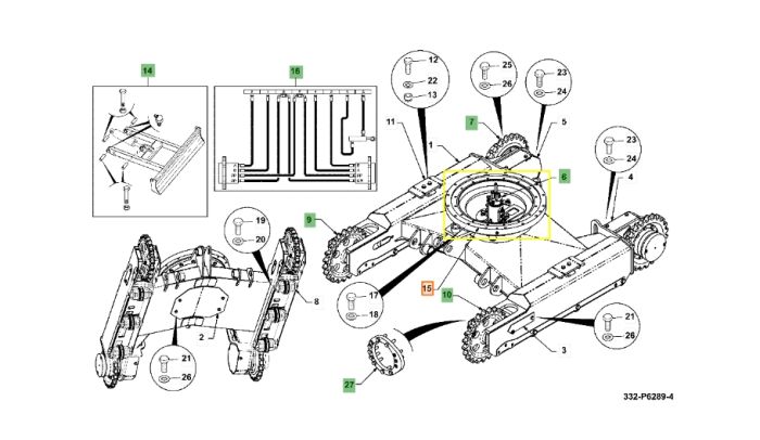 336/C7713 Опора поворотна JCB JS290