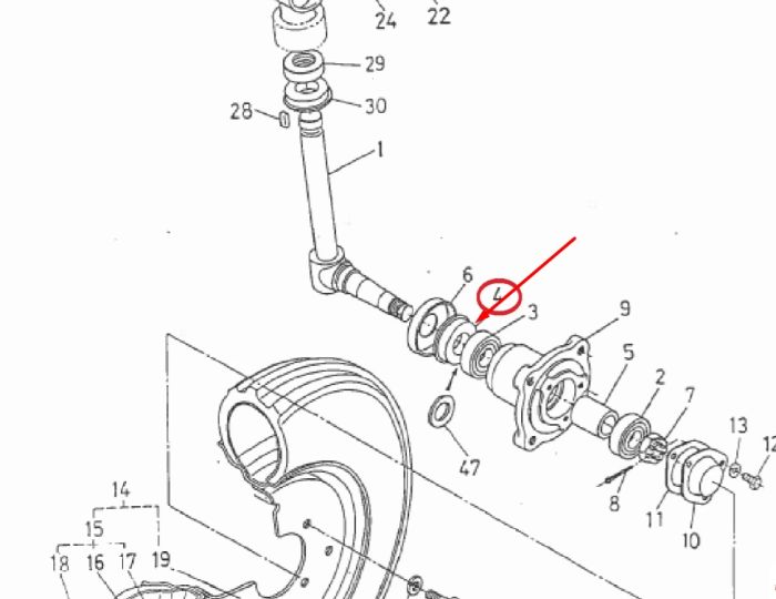 Kubota 34150-11152 Сальник півосы переднього моста для 30*52*10/12 AQ1724E 2WD