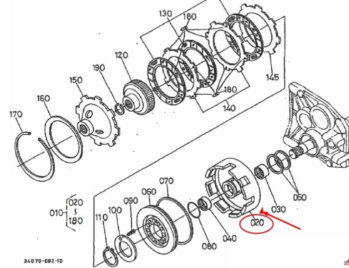 Kubota 34550-61510 Корона зчеплення для L4200