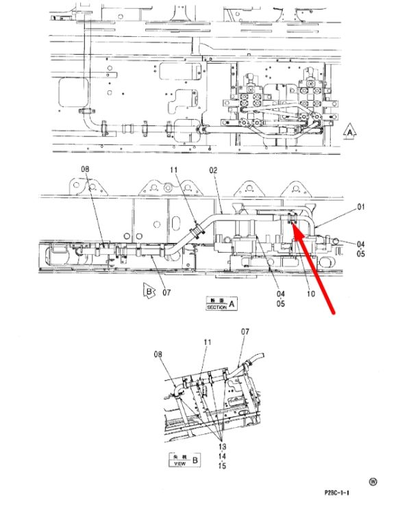 Hitachi 4069801 Муфта маслопроводу для EX100, EX150