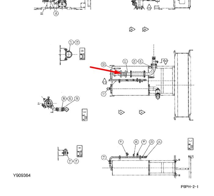 Hitachi 4071215 Муфта маслопроводу для EX200, EX220
