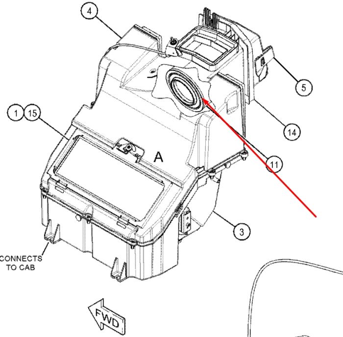 Caterpillar 4178134 Фільтр салону для 422F2, 428F2, 432F2