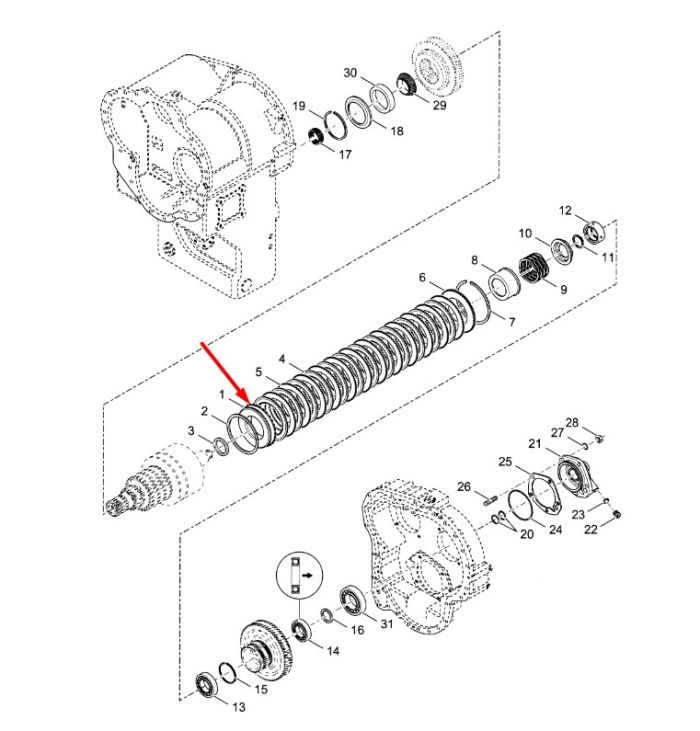 4204505 Поршень муфти в зборі КПП Dana Spicer 34000, 36000