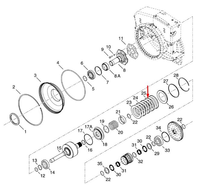4206374 Диск фрикційний сталевий Dana Spicer TE13, TE17