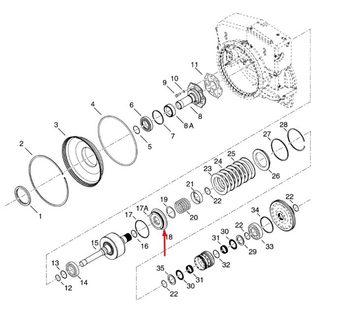 4207142 Поршень муфти у зборі КПП Dana Spicer TE13, TE17