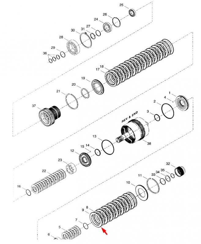 4207455 Диск фрикційний сталевий Dana Spicer TE27, TE32