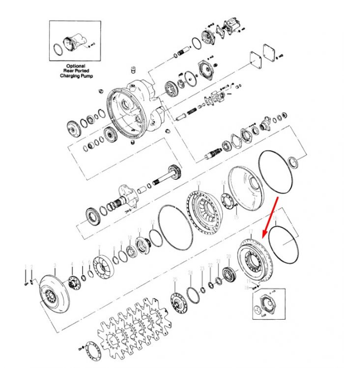4210819 (249182) Кришка ротора Dana Spicer C5000, CL5000, 34000, 36000, 40000, TE27, TE32