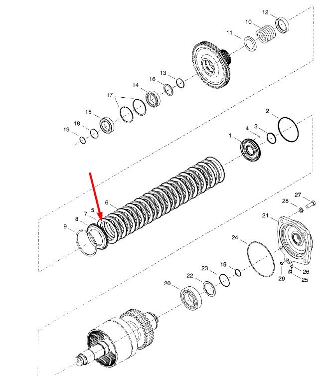 4215608 Диск фрикційний Dana Spicer TE27, TE32