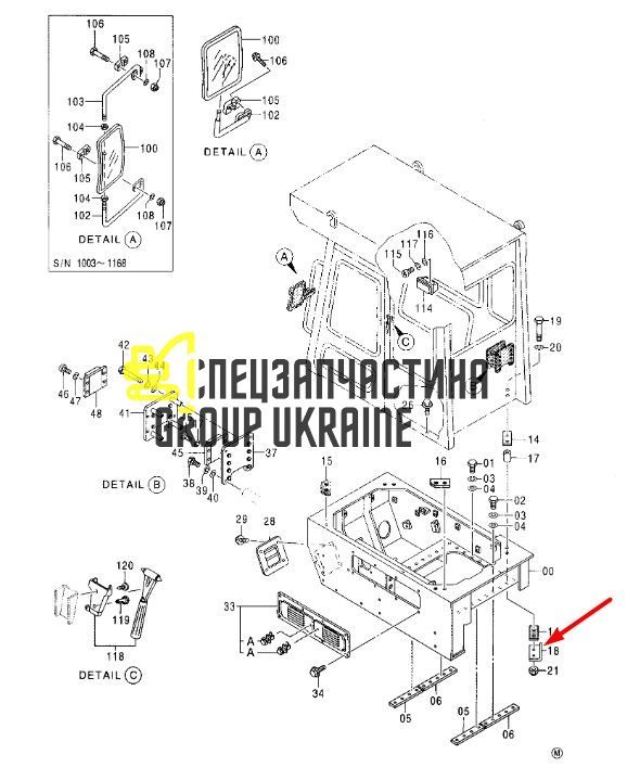 Ремкомплект гідронасосу Kawasaki K5V200DPH JS330 20/950880DPH JCB