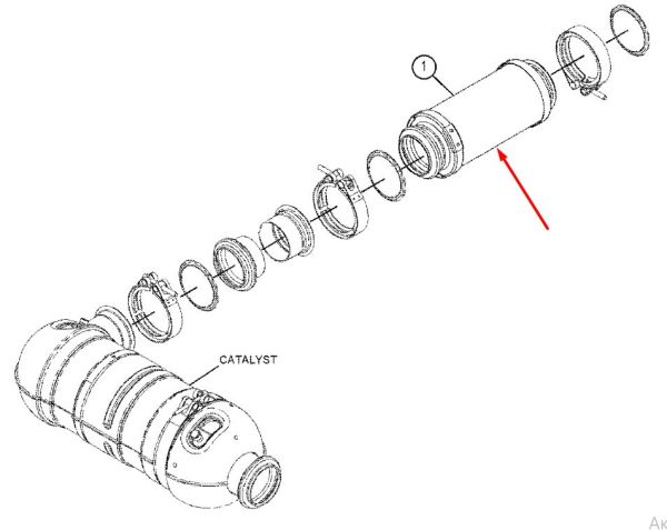 Caterpillar 459-3339, 4593339 Компенсатор для TH314D, TH414C