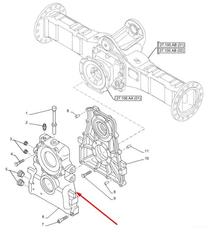 47680006 Корпус New Holland 137182