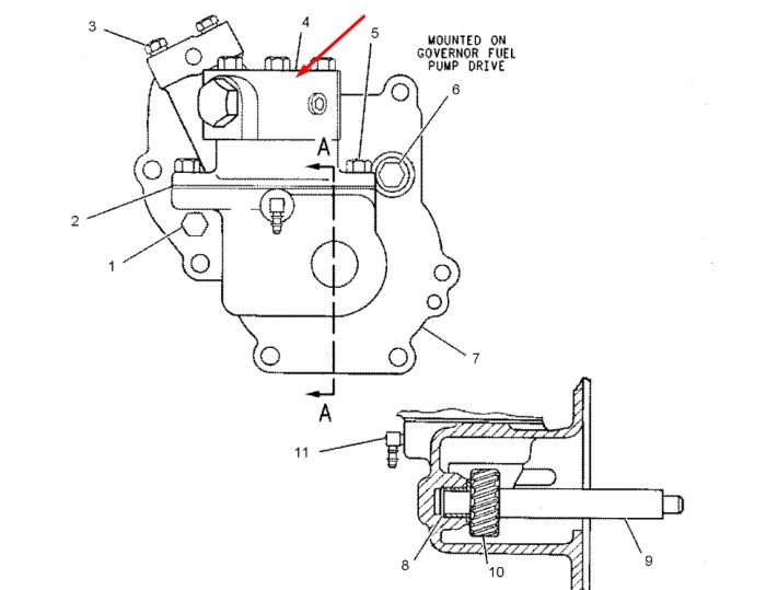 Caterpillar 4W5477 Паливоперекачувальний насос для 3408, 3412