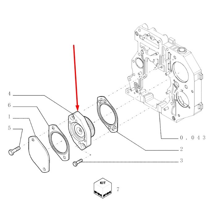 New Holland 504067955 Привід відбору потужності для LW190.B