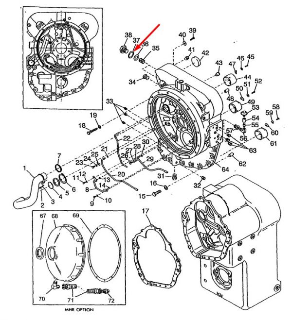 60K30022 Кільце ущільнювача DANA Spicer T20, TE15, HR36, HR24, C8000