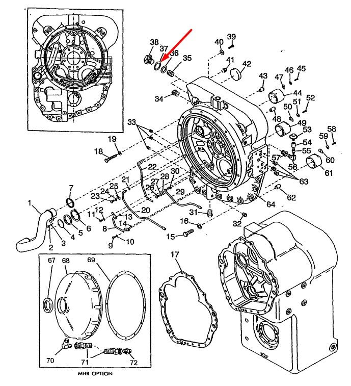 60K30022 Кільце ущільнювача DANA Spicer T20, TE15, HR36, HR24, C8000