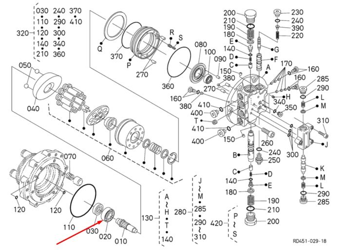 Підшипник кульковий KUBOTA U55-4 6851871120