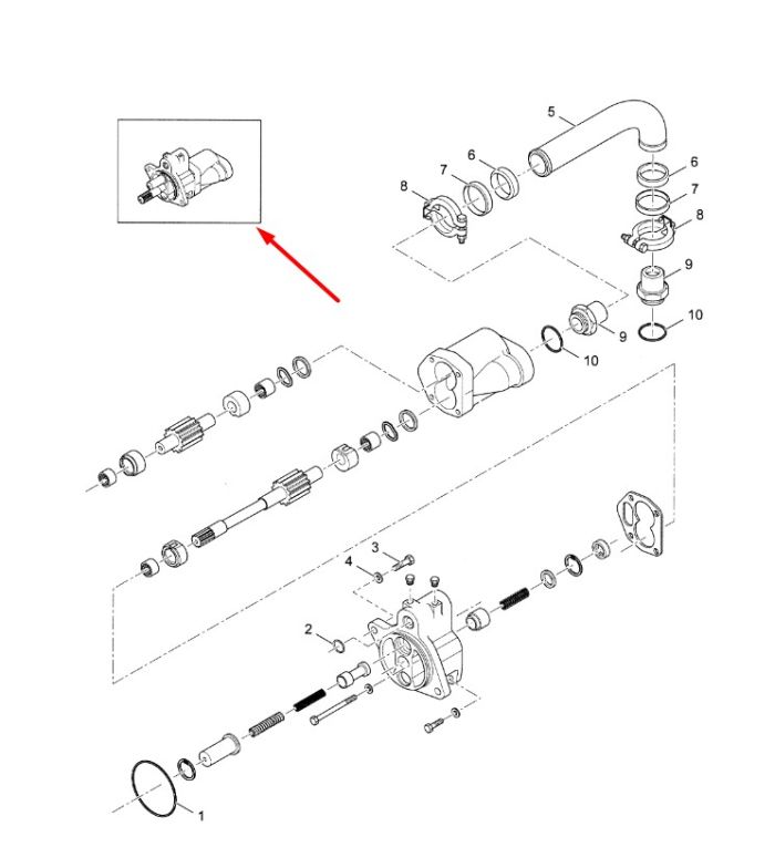 69036594 Масляний насос + клапан КПП Dana Spicer T40000