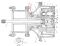Сальник бортового редуктора 6Y0857 Caterpillar D9, D10 даукон, ущільнення