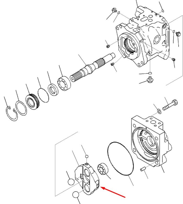 708-1U-13450 Кулак Komatsu PC600, PC650, PC700