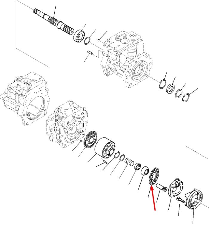 Komatsu 708-2G-13311, 708-2G-13370 Плунжер для гідравліки HPV140