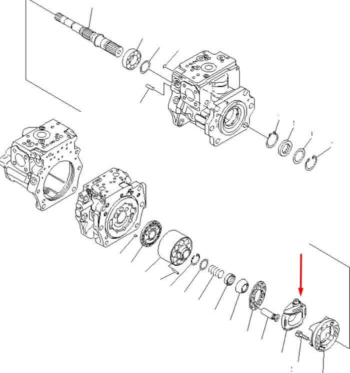 Komatsu 708-2G-13450 Поворотна плита для HPV140 Handok