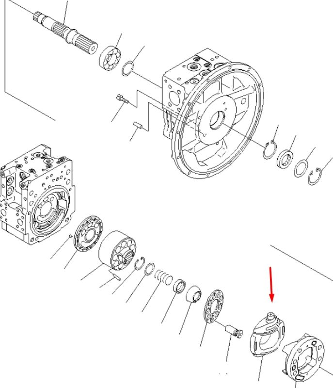 Komatsu 708-2L-06262 Поворотна плита для HPV112 Handok