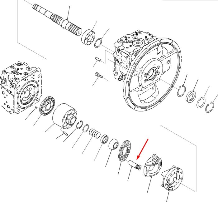 Komatsu 708-2L-33430, 708-2L-33310 Плунжер для гідравліки HMV
