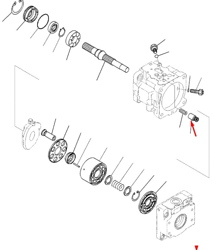 Komatsu 708-3S-14250, 708-3S-14290 Серво-поршень для гідравліки LPD28