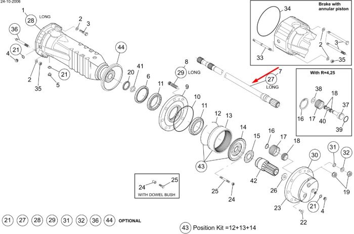 71475279 Напіввісь New Holland