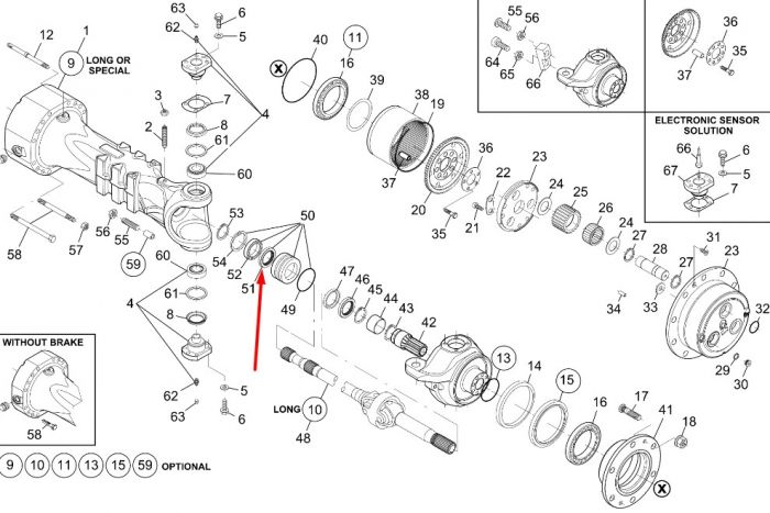 76086046 (729.06.009.01) Кільце ущільнювача New Holland, Dana Spicer 55X80X11