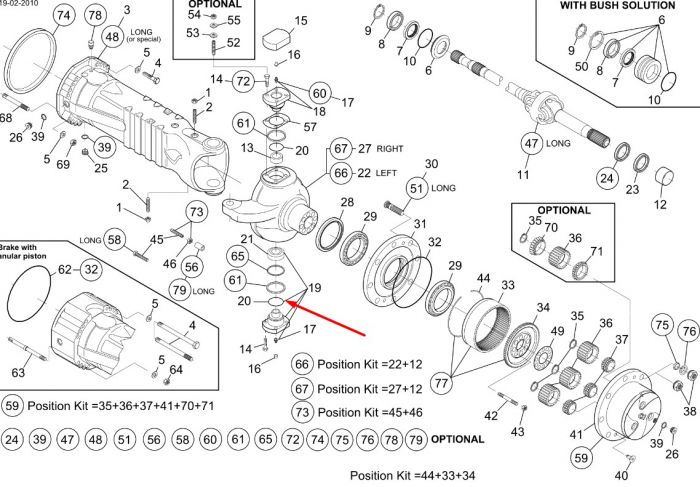 76086059 (85806969, 0013011220, 71482493, 1167303, 562499) Пильовик шкворня New Holland, Dana Spicer