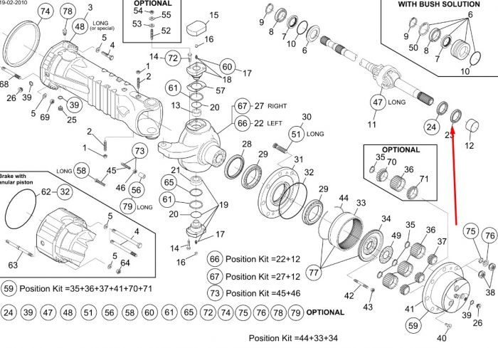 76086062 (ZTAM-00062, 212.06.051.01, 6912847) Сальник півосі New Holland, Dana Spicer 50х65х18