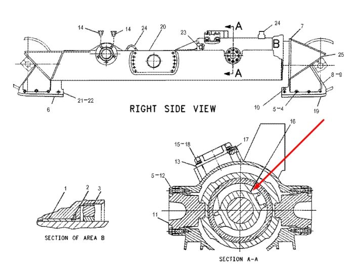 Caterpillar 7G5526 Натягувач гусениці для D6